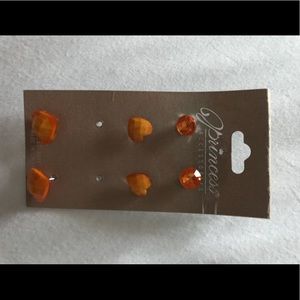 orange earrings